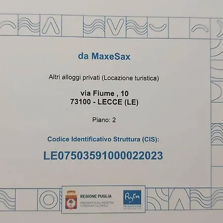 Ferienwohnung Damax&Sax Lecce Exterior foto